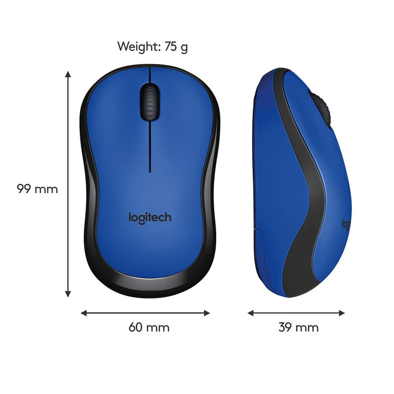 Logitech M221 Silent Wireless Silent Mouse-Blue Blue 910-004887 Original licensed product 