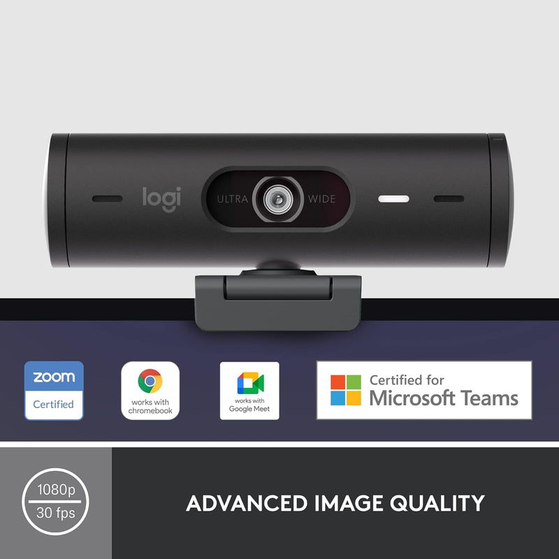 Logitech Brio 500 Full HD 1080p 網路攝影機 - Graphite 石墨灰色