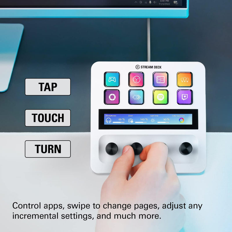 [Elgato New Year Promotion] Elgato Stream Deck+ White white live broadcast console (CO-EL-STREAM-DECK+-W) 