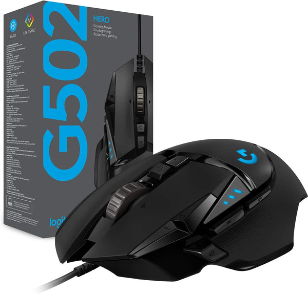 Logitech G502 HERO Gaming Mouse Gaming Wired Mouse 