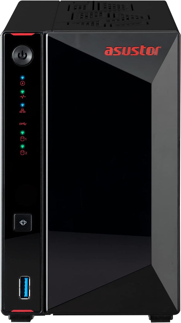 [Latest Product] ASUSTOR Nimbustor 2 AS5402T 2-Bay NAS - Intel Celeron N5105 2.9GHz (Quad-Core), 4GB DDR4, Support M.2 SSD*4 