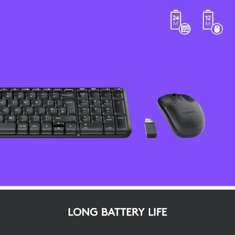 Logitech MK220 Wireless Keyboard and Mouse Combo (English Version) 920-003235 原裝行貨