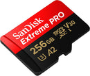 SanDisk 256GB Extreme Pro microSD (V30 UHS-I U3 A2 4K UHD 200MB/s) SDSQXCD-256G-GN6MA 772-4529
