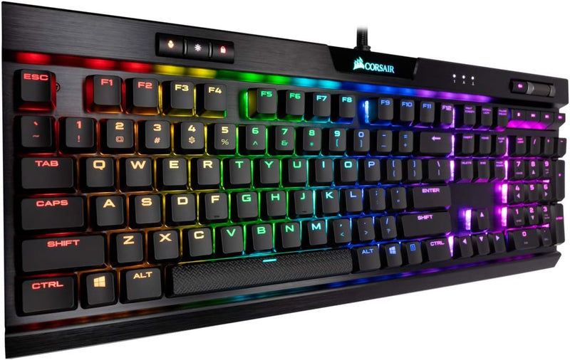 Corsair K70 RGB MK.2 Low Profile RAPIDFIRE Mechanical Gaming Keyboard - CHERRY® MX Low Profile Speed ​​CH-9109018-NA 