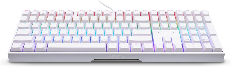 CHERRY MX 3.0S RGB 白色 有線機械式鍵盤 (茶軸) G80-3874HXAEU-0 *送CHERRY AC3.3 手托