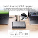 ATEN US3311 2 Port True 4K DisplayPort USB-C KVM Dock Switch w/外接式切換按鍵