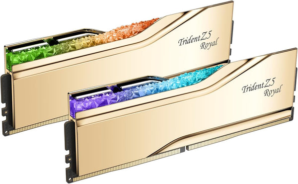 G.SKILL 32GB Kit (2x16GB) Trident Z5 ROYAL RGB Gold 金色 F5-6400J3039G16GX2-TR5G DDR5 6400MHz CL30 Memory