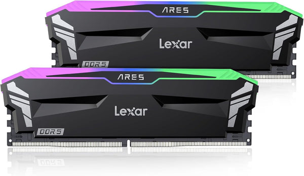 Lexar 32GB Kit (2x16GB) ARES RGB Black 黑色 LD5EU016G-R6400GDLA DDR5 6400MHz Memory (AMD EXPO & Intel XMP 3.0)