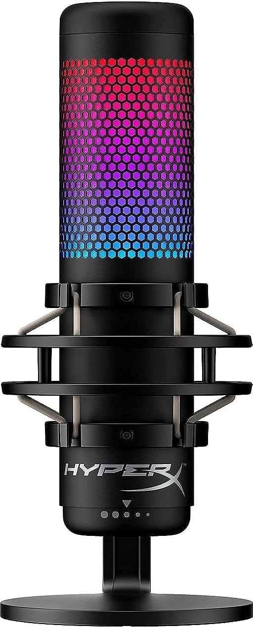 HyperX QuadCast S RGB Lighting USB Condenser Gaming Microphone (Black) - 4P5P7AA