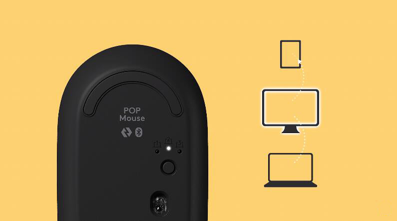 Logitech POP Wireless Mouse with Emoji Button Function - Blast Yellow Sunshine Yellow 910-006514 Original licensed product 