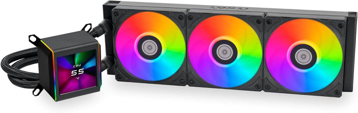 LIAN LI Galahad II LCD 360 Black 黑色360mm Liquid CPU Cooler