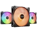 BE QUIET! BL124 LIGHT WINGS LX PWM High-Speed (Triple-Pack) 12cm Case Fan - BLACK TH-BLWHS3