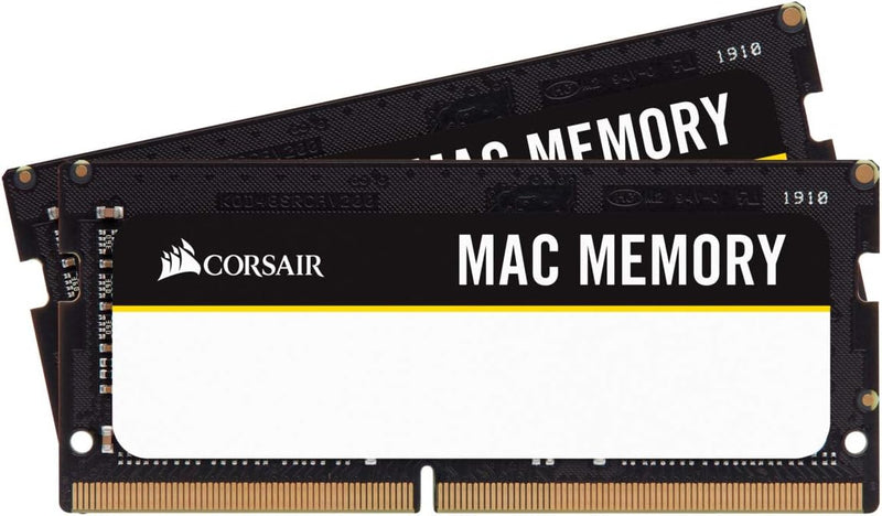 CORSAIR Mac Memory DDR4 SODIMM 64GB Kit (2x32GB) DDR4 2666MHz CMSA64GX4M2A2666C18 Memory Apple Certified