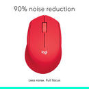 Logitech Silent Plus M331 Wireless Mouse 靜音無線滑鼠 - Red 紅色 910-004918 原裝行貨