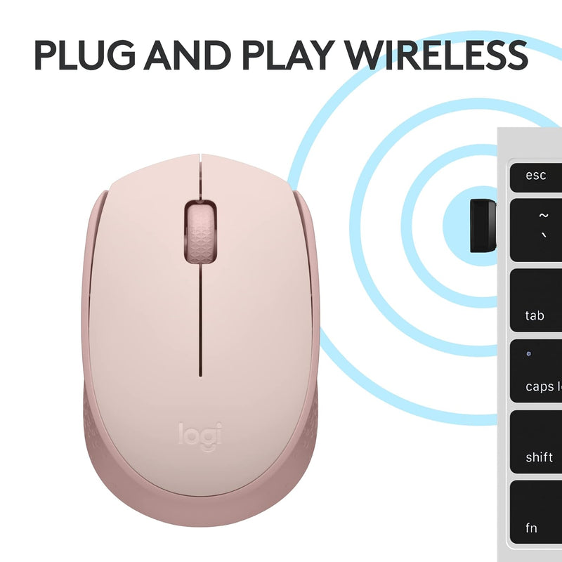 Logitech M171 無線滑鼠 - Rose Pink 玫瑰粉色 910-006868 原裝行貨