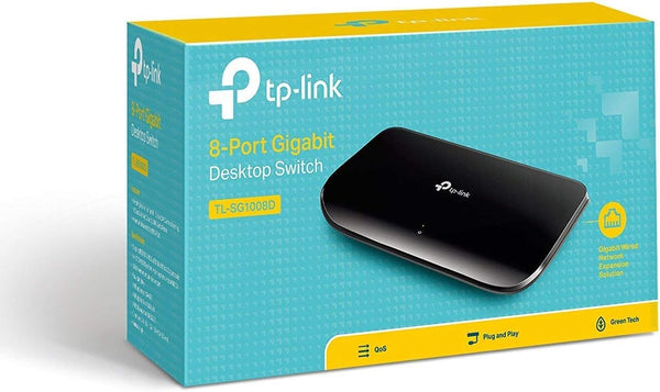 TP-Link TL-SG1008D 8-Port Gigabit Desktop Plastic Case Switch