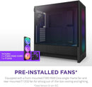 NZXT H5 FLOW RGB (2024) Black 黑色 Tempered Glass ATX Airflow Case CC-H52FB-R1