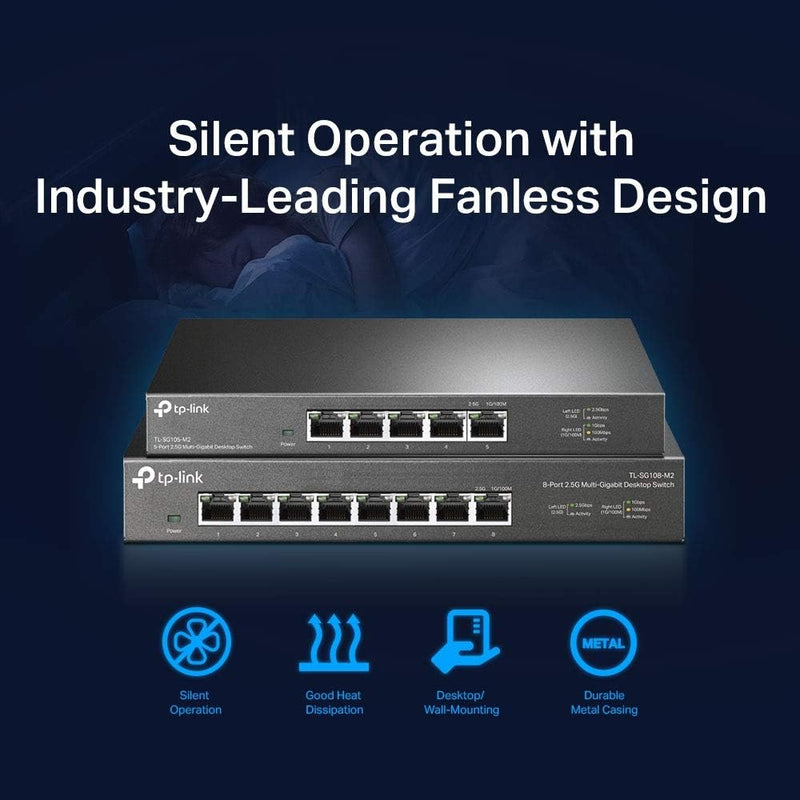 [Substantial Sale in Winter] TP-Link TL-SG105-M2 5 Port 2.5G Multi Gigabit Desktop Switch