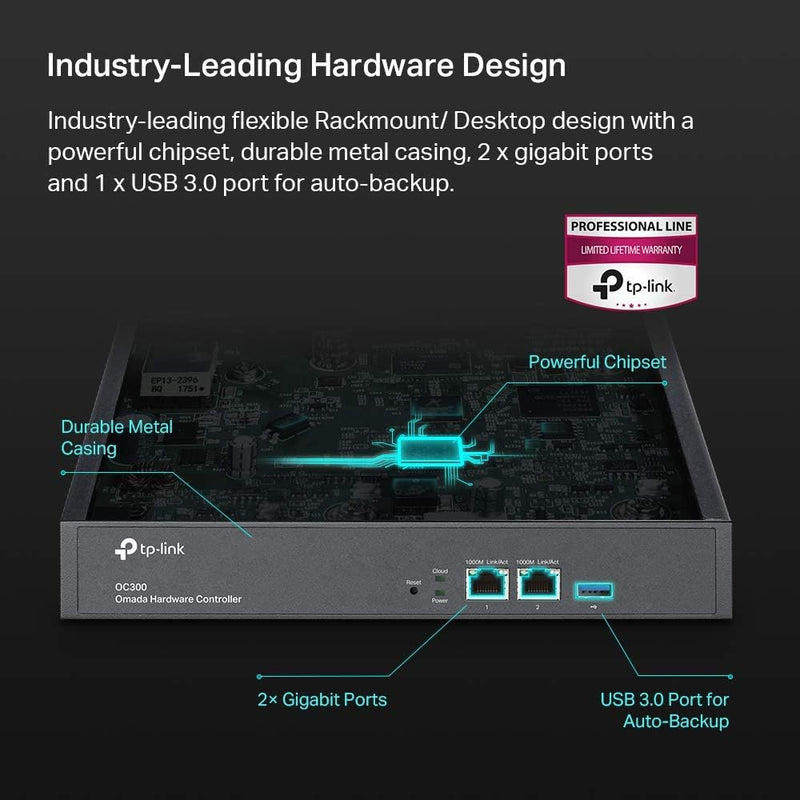 TP-Link OC300 Omada Hardware Controller With Centralized Management For Up To 500 Omada Access Points Hardware Controller