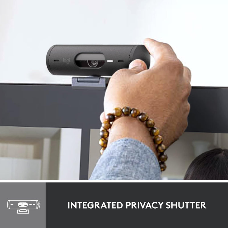 Logitech Brio 500 Full HD 1080p 網路攝影機 - Graphite 石墨灰色