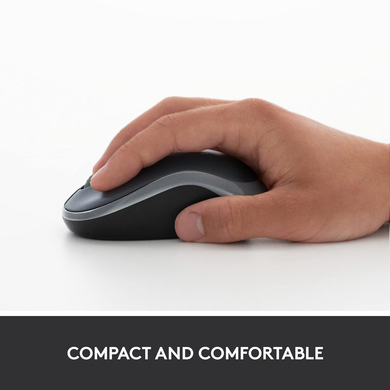 Logitech M185 Wireless Mouse-Fog Gray 910-002258 Original licensed product 