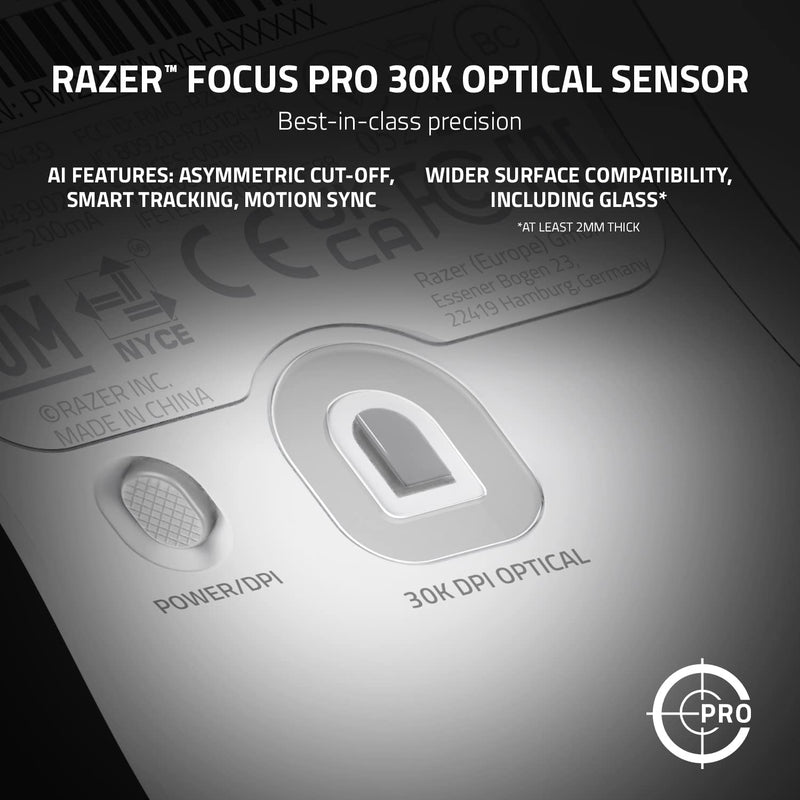 Razer Viper V2 Pro - White 白色 超輕、超快無線電競滑鼠 RZ01-04390200-R3A1