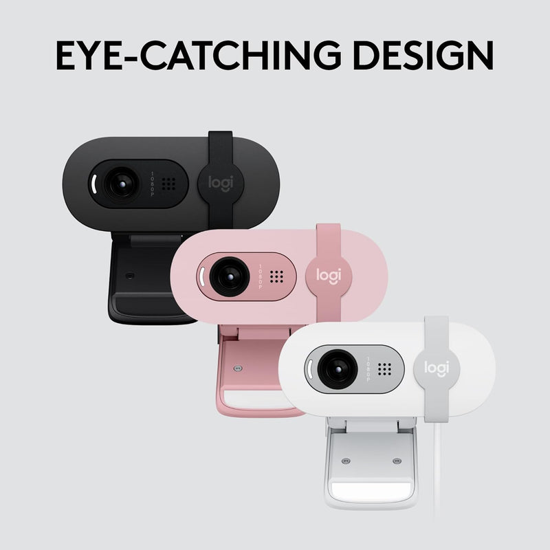 Logitech Brio 100 Webcam - Graphite 石墨灰色