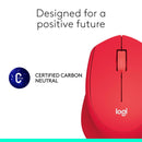 Logitech Silent Plus M331 Wireless Mouse 靜音無線滑鼠 - Red 紅色 910-004918 原裝行貨