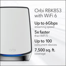 NETGEAR Orbi RBK853 AX6000 Tri-Band Mesh WiFi 6 System (3件裝)