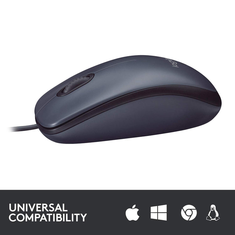 Logitech M100R Wired Optical Mouse 