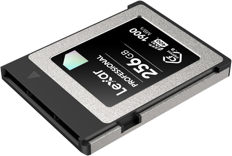 Lexar DIAMOND SERIES 256GB PROFESSIONAL CFexpress™ TYPE B CARD (up to 1900MB/s read, 1700MB/s write) LCXEXDM256G-RNENG