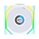 LIAN LI UNI FAN SL Wireless LCD Reverse 反葉 Blade 120mm Case Fan - WHITE (12RSLLCD1W1W)