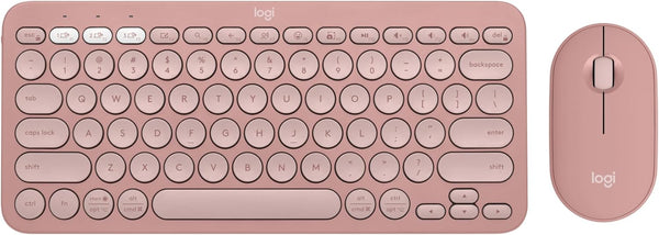Logitech Pebble 2 Combo 無線纖薄鍵鼠套裝 (English Version) - Rose Pink 玫瑰粉色 920-012189 原裝行貨