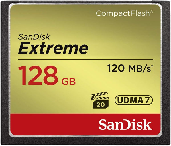 SanDisk 128GB EXTREME S CompactFlash (120R/85W MB/s) SDCFXSB-128G-G46 772-3473