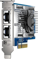QNAP QXG-10G2T-X710 Dual-port (10GBASE-T) 10GbE network expansion card, Intel X710, PCIe Gen3 x4