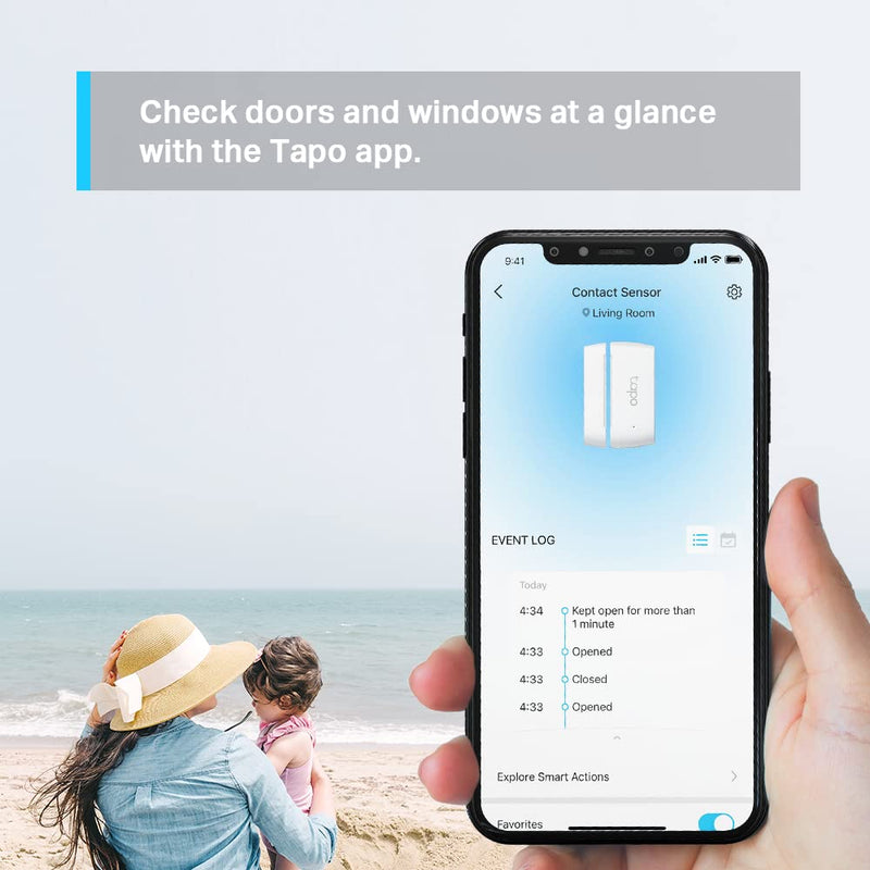 TP-Link Tapo T110 Smart Door and Window Contact Sensor - needs to work with Tapo H100 or Tapo H200