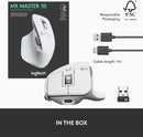 Logitech MX MASTER 3S Wireless Mouse 高效能無線滑鼠 - Pearl White 珍珠白色 910-006562 原裝行貨