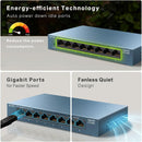 TP-Link LS108G LiteWave 8-Port Gigabit Desktop Steel Switch (DSCP Qos)