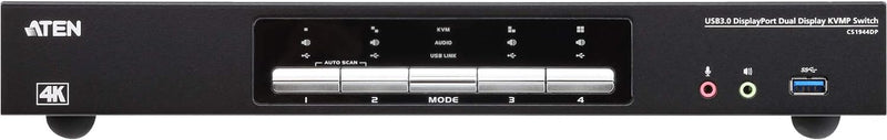 ATEN CS1944DP 4 Port USB 3.1 Gen1 True 4K DisplayPort 1.2 Dual Display KVMP Switch