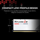 G.SKILL 32GB Kit (2x16GB) Ripjaws S5 White 白色 F5-6000J3238F16GX2-RS5W DDR5 6000MHz Memory