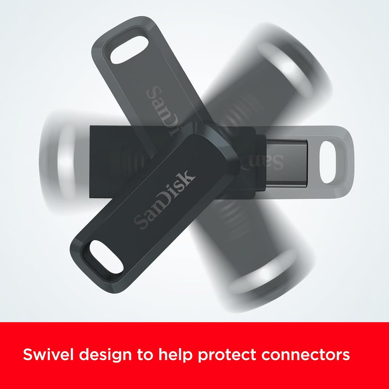 SanDisk Phone Drive 64GB Black (Type-C+A) Dual Flash Drive USB 3.2 GEN1 100MB/s SDDDC6-064G-G46 772-4671 