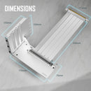 Antec PCI-E 4.0 Riser Cable With Vertical Bracket Cable Kit (200mm) - (白色) White (AT-RCVB-W200-PCIE4-RTX40)