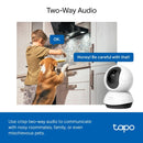 TP-Link Tapo C220 4MP 2K Pan/Tilt AI Home Security Wi-Fi Indoor Camera