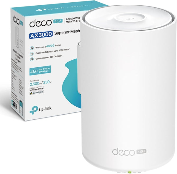 TP-Link Deco X50-4G 4G+AX3000 Whole Home Mesh Wi-Fi 6 Router
