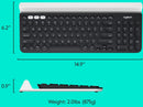Logitech K780 Multi-Device Wireless Keyboard (English Version) - Black 黑色 920-008028 原裝行貨