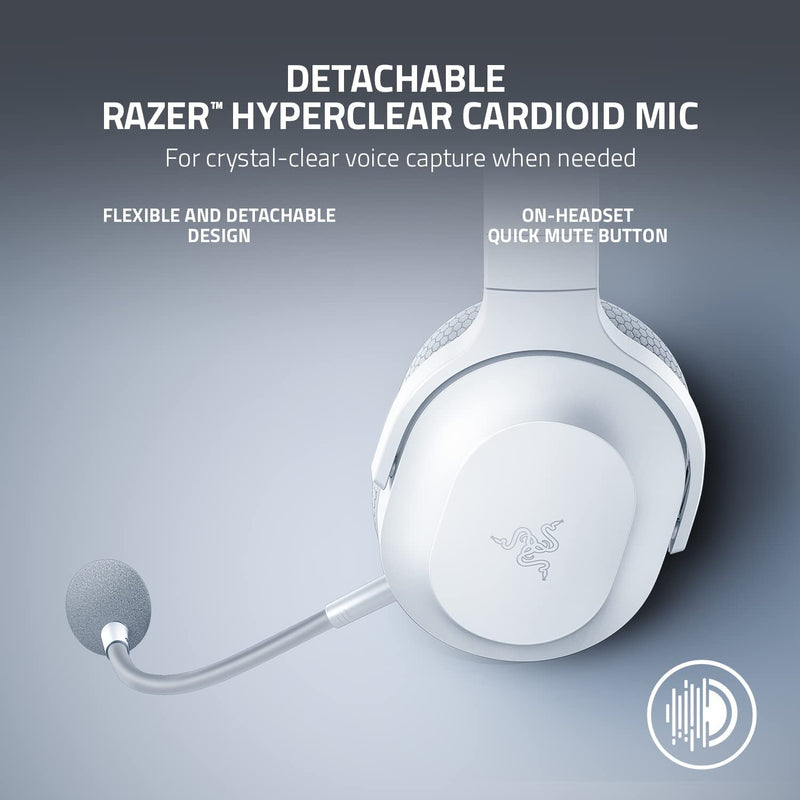 Razer Barracuda X - Mecury 水銀白 無線多平台遊戲和行動裝置耳機 RZ04-04430200-R3M1