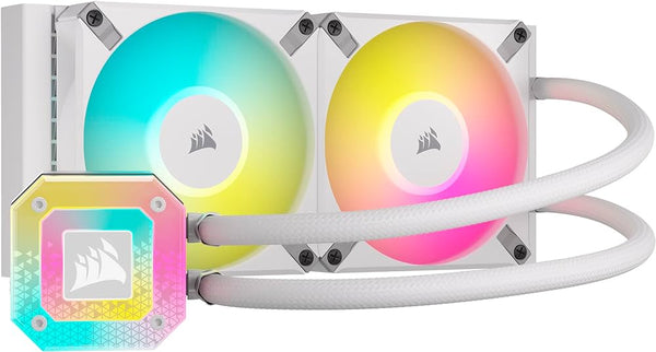 CORSAIR iCUE H100i ELITE CAPELLIX XT WHITE 白色 ARGB 240mm Liquid CPU Cooler CW-9060072-WW