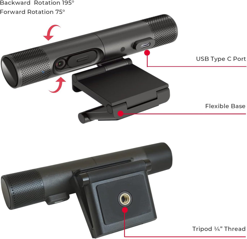 AVer An Innovative 2-in-1 Webcam with Flexible Rotation (PW313D)