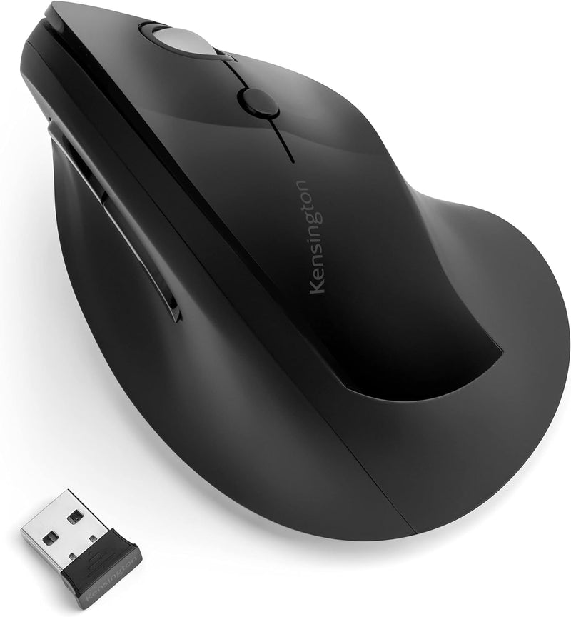 Kensington Pro Fit Ergo Upright Wireless Mouse - Black ME-KVERTBK (K75501WW) 
