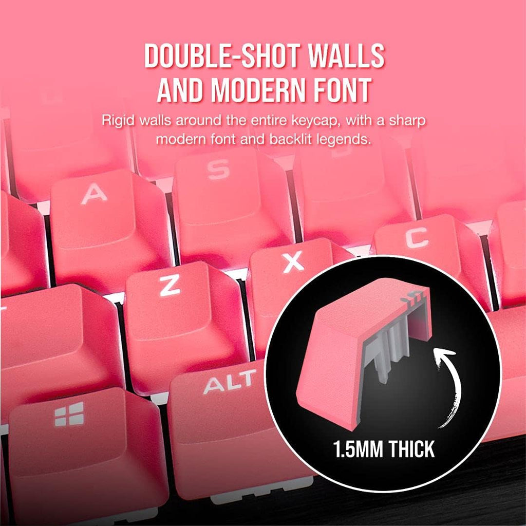 Keycap Kit Corsair PBT DOUBLE-SHOT PRO Keycap Mod Kit - Rogue Pink CH-9911070-NA